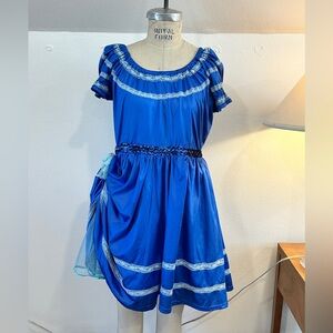 Vintage blue dance dress.